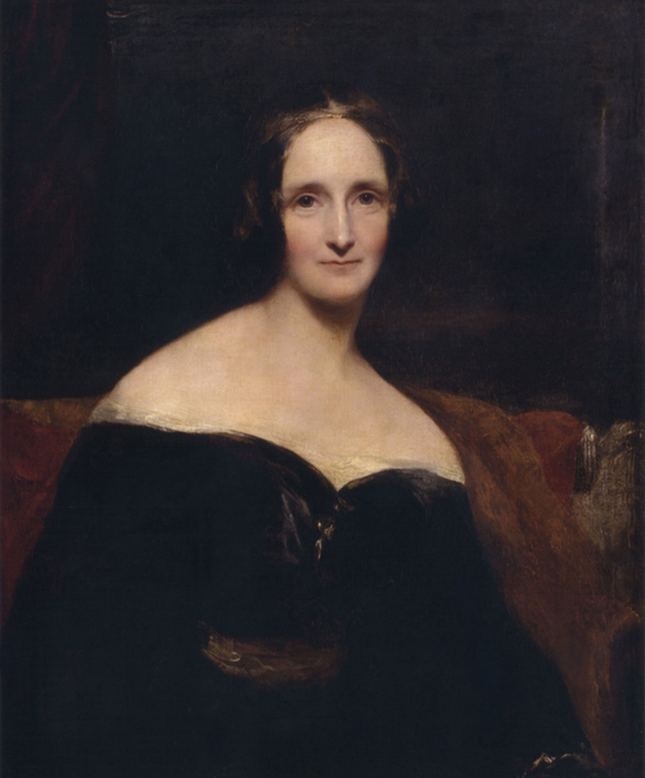 Mary Wollstonecraft Shelley, porträtt av Richard Rothwell. // Bild: National Portrait Gallery