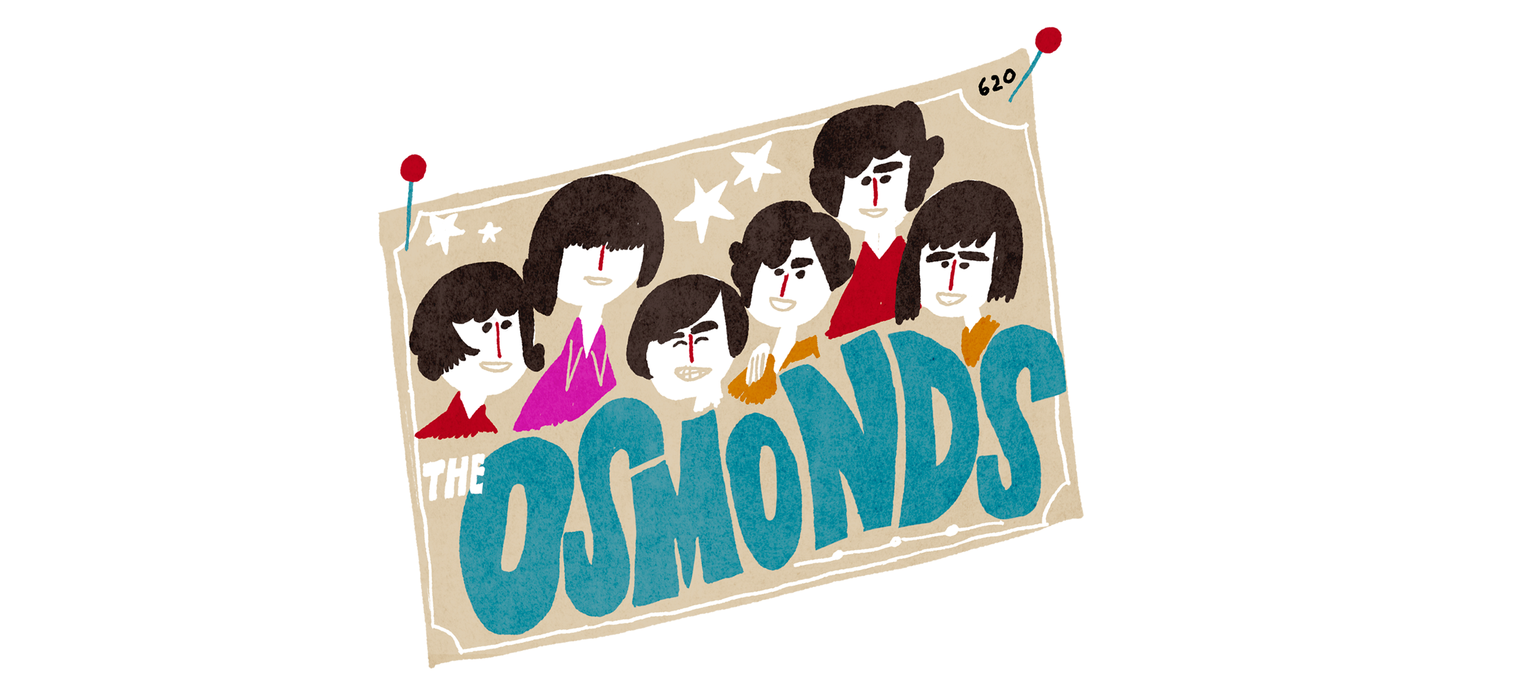 En affisch av bandet The Osmonds.