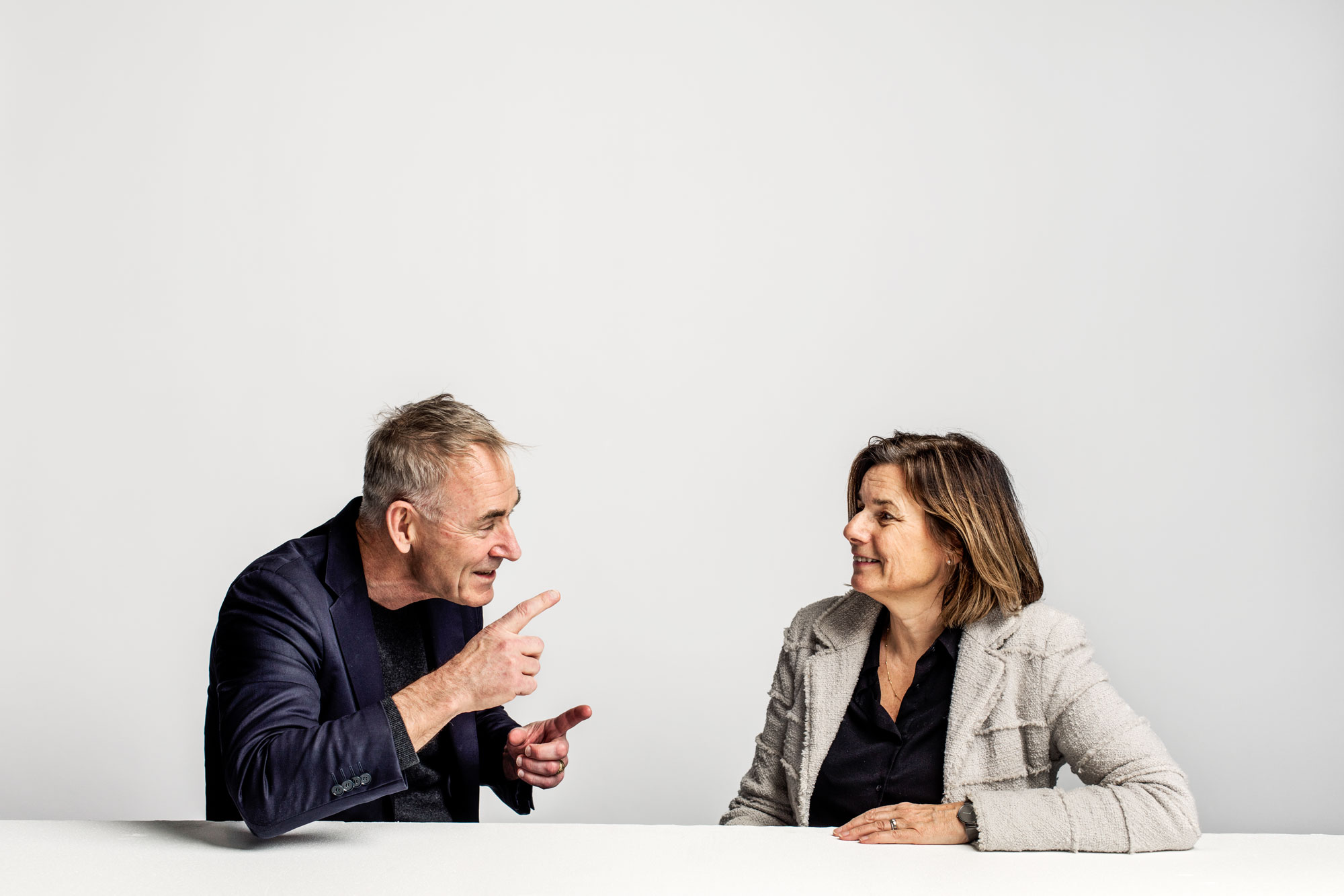 Foto på Isabella Lövin och Sverker Sörlin.