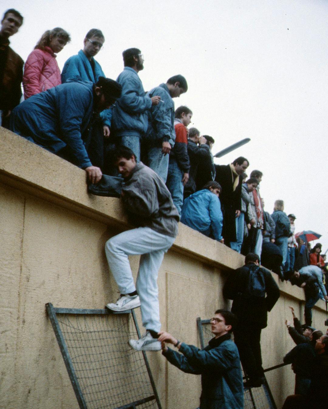 Berlinmurens fall 1989.