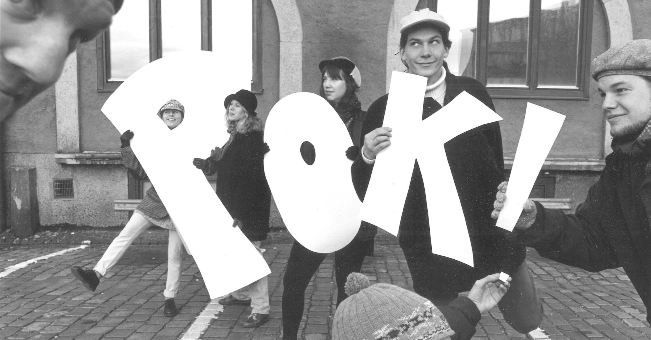 Foto på teatergruppen POK!, 1993.