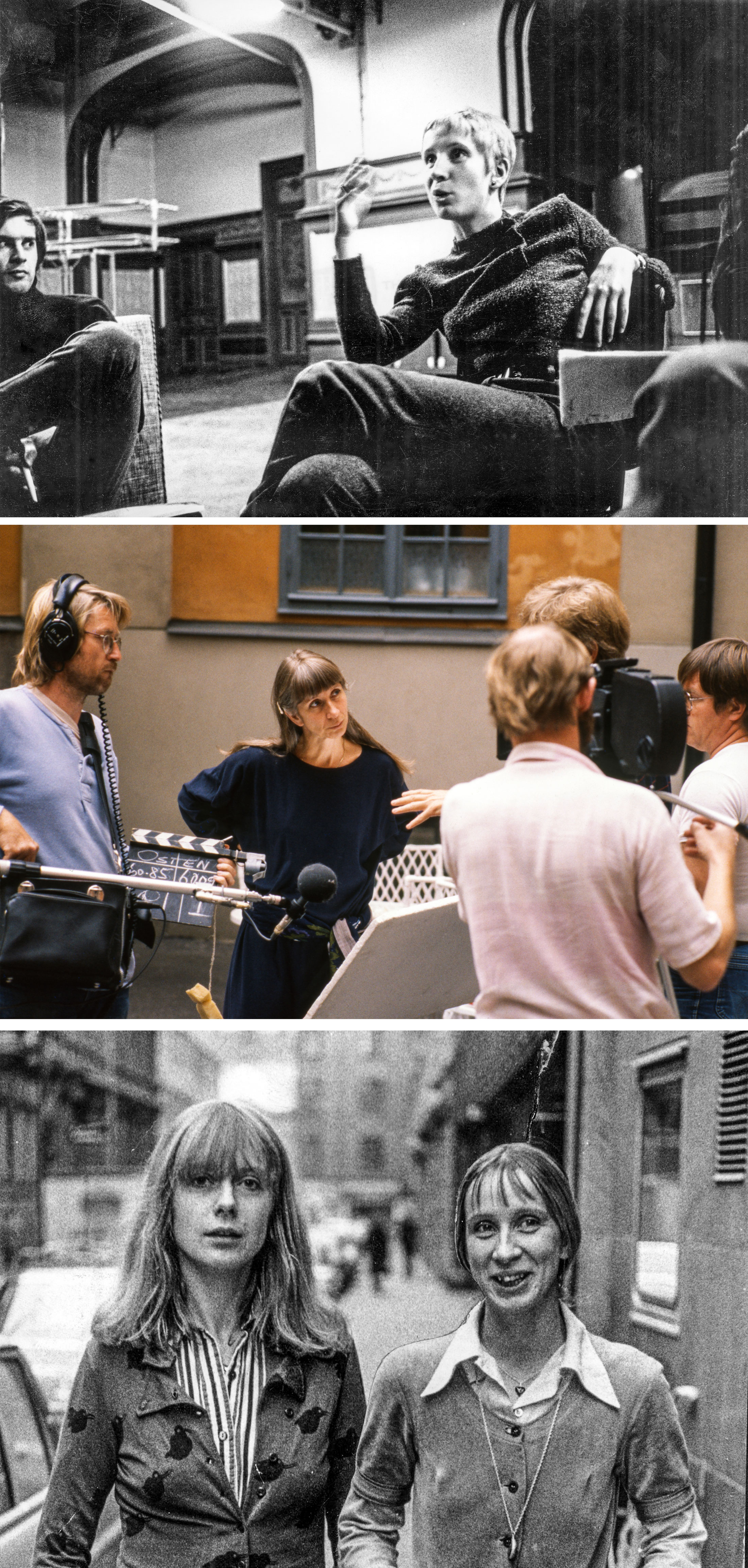 Suzanne Osten i samband med Fickteatern, 1969, Bröderna Mozart, 1986, Jösses flickor – befrielsen är nära!, 1974.